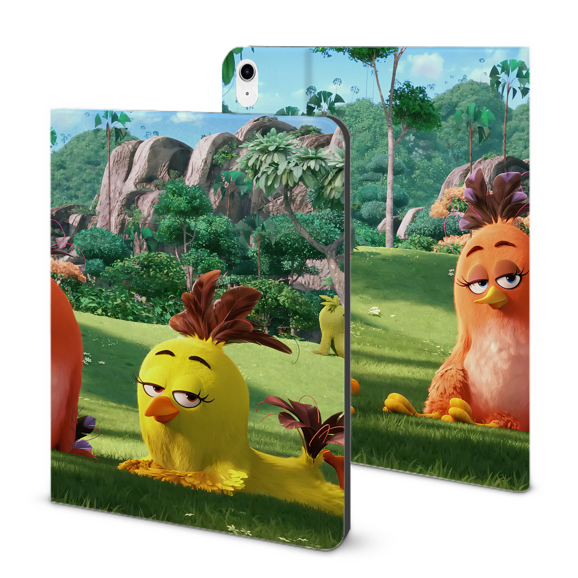 （画像用） Angry Birds アングリーバード IPad ケース ブック型 PUレザー TPU 耐衝撃 軽量 薄型 ペン収納なし 全面保護 IPad 各モデル対応